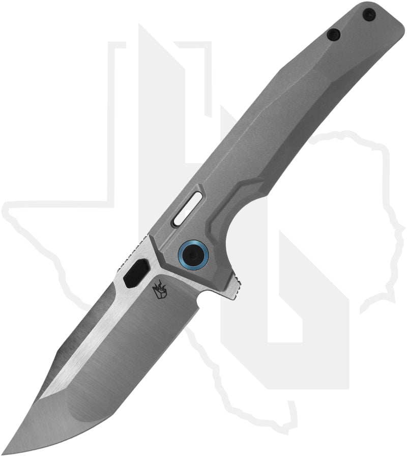 Arcane Design The Abyss V2 ABY-V2-BEAD-SAT - Bead-Blasted Titanium