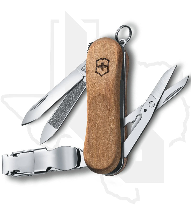Victorinox Nail Clip 580 Wood 0.6461.63 - Walnut