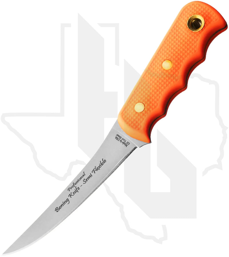 Knives of Alaska Professional Boning Knife 00019FG - Orange Suregrip
