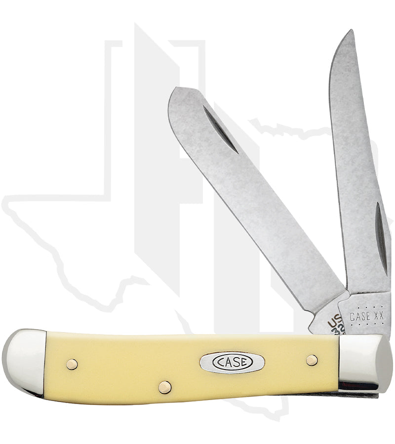 W.R. Case Mini Trapper 00029 - Yellow Synthetic, Smooth (3207 CS)
