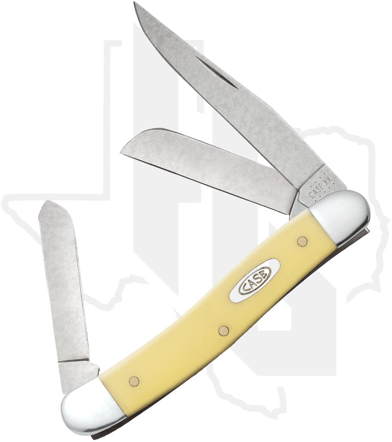 W.R. Case Medium Stockman 00035 - Yellow Synthetic, Smooth (3318 CS)