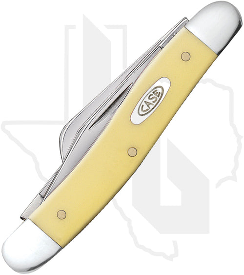 W.R. Case Medium Stockman 00035 - Yellow Synthetic, Smooth (3318 CS)