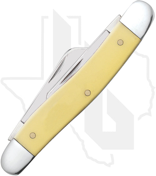 W.R. Case Medium Stockman 00035 - Yellow Synthetic, Smooth (3318 CS)