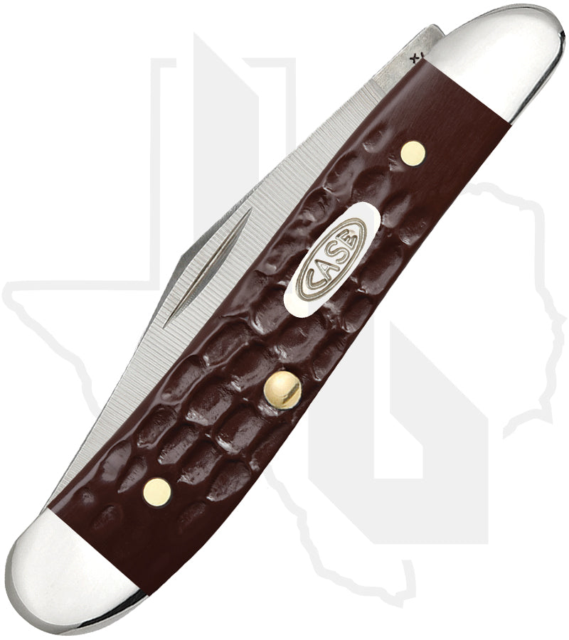 W.R. Case Peanut 00046 - Brown Synthetic, Standard Jig (6220 SS)
