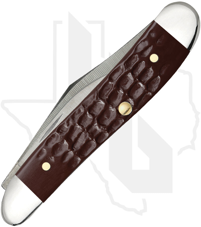 W.R. Case Peanut 00046 - Brown Synthetic, Standard Jig (6220 SS)