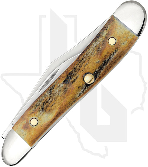 W.R. Case Peanut 00048 - Genuine Stag (5220 SS)