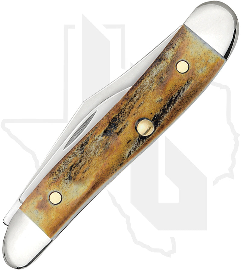 W.R. Case Peanut 00048 - Genuine Stag (5220 SS)