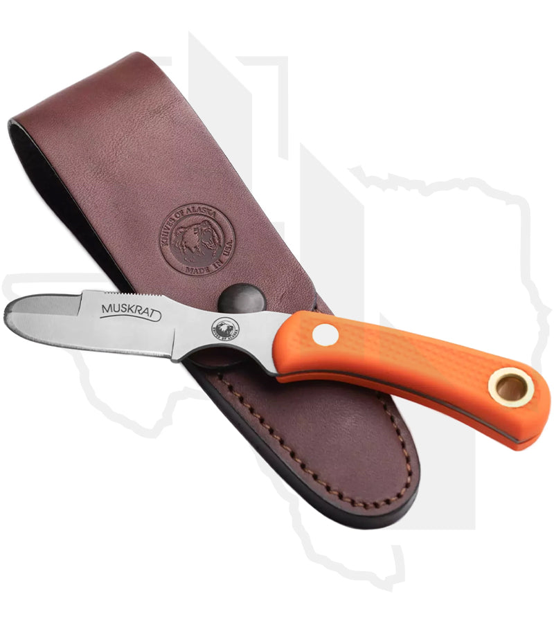 Knives of Alaska Muskrat 00055FG - Orange Suregrip