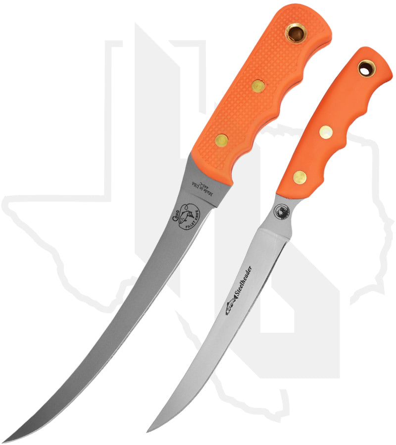 Knives of Alaska Fisherman's Combo 00093FG - Orange Suregrip