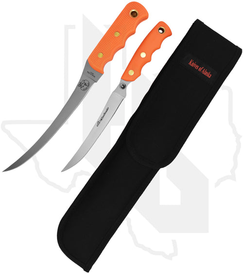 Knives of Alaska Fisherman's Combo 00093FG - Orange Suregrip
