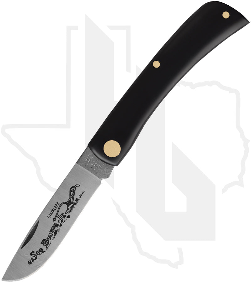 W.R. Case Sod Buster Jr 00095 - Black Synthetic, Smooth (2137 SS)