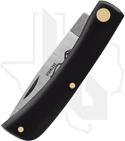 W.R. Case Sod Buster Jr 00095 - Black Synthetic, Smooth (2137 SS)