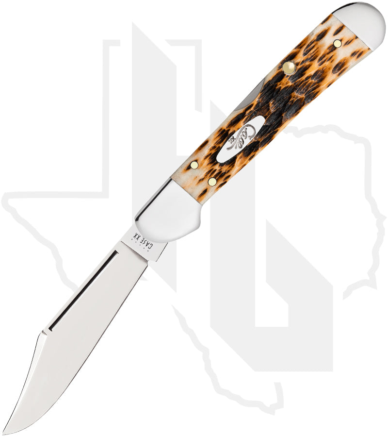 W.R. Case Mini CopperLock 00133 - Amber Bone, Peach Seed Jig (61749L SS)