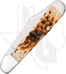 W.R. Case Mini CopperLock 00133 - Amber Bone, Peach Seed Jig (61749L SS)