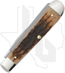 W.R. Case Trapper 00164 - Amber Bone, Peach Seed Jig (6254 SS)