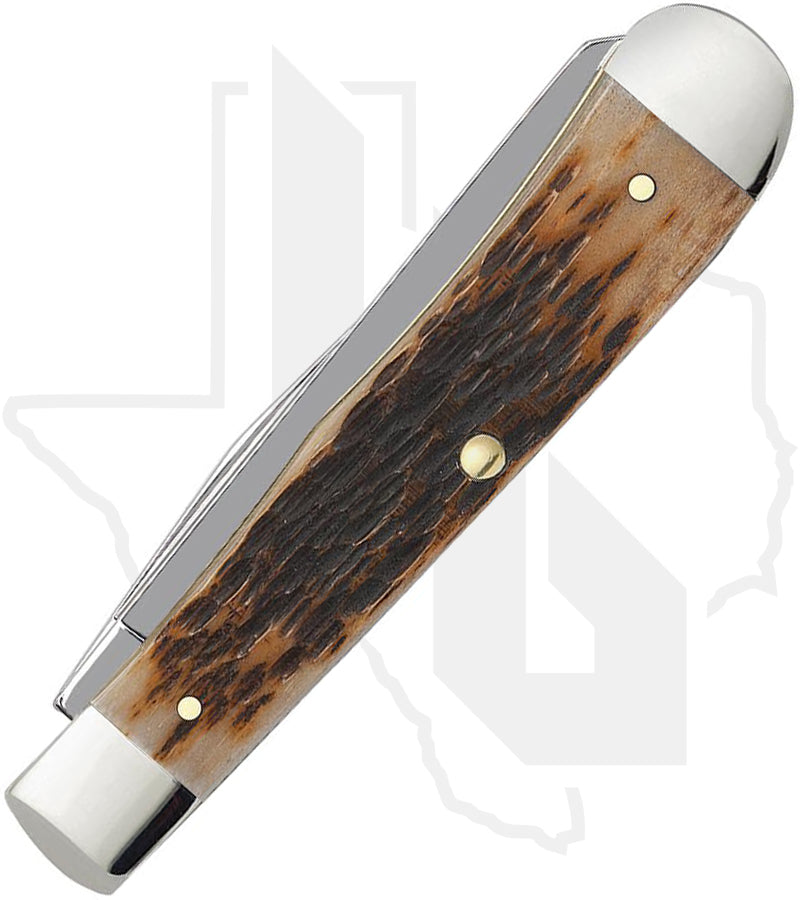 W.R. Case Trapper 00164 - Amber Bone, Peach Seed Jig (6254 SS)