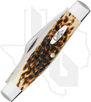 W.R. Case Large Stockman 00204 - Amber Bone, Peach Seed Jig (6375 CS)