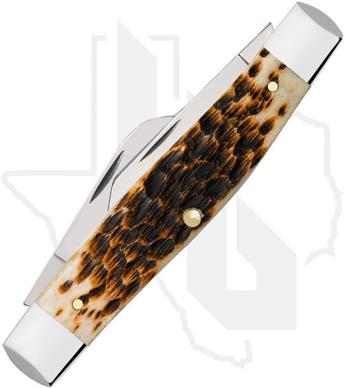 W.R. Case Large Stockman 00204 - Amber Bone, Peach Seed Jig (6375 CS)