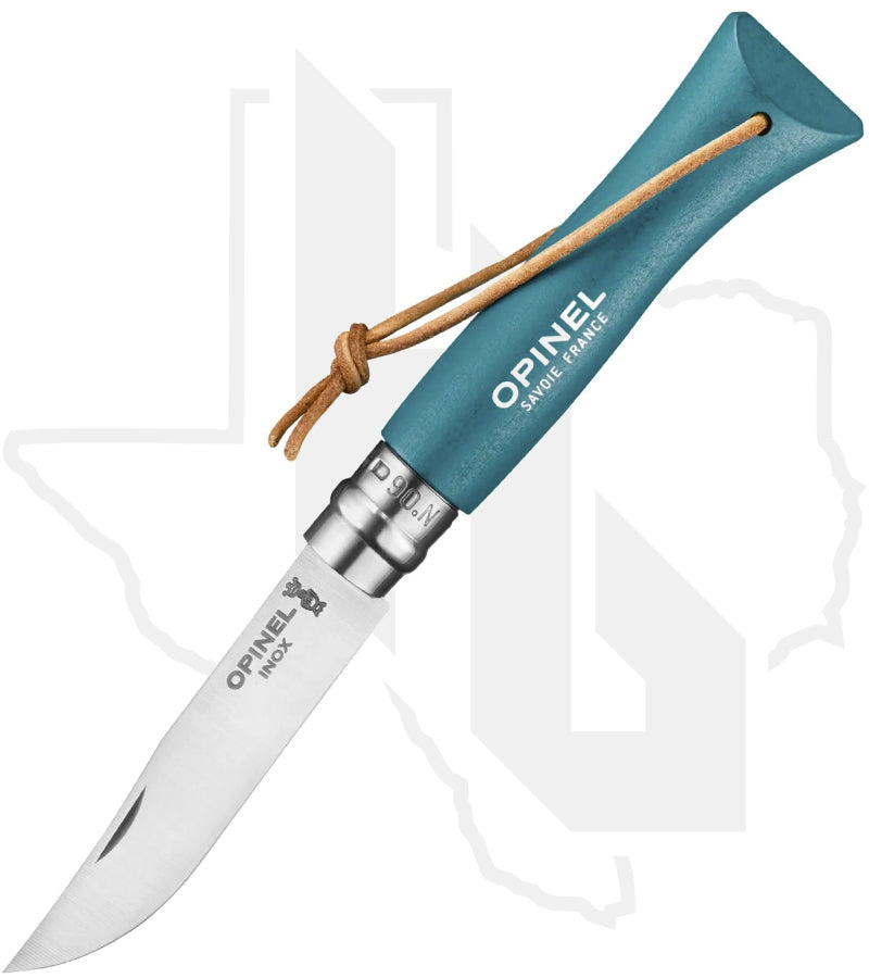 Opinel No.6 Colorama 002200 - Stainless Steel, Turquoise