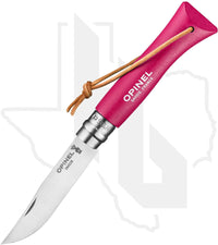 Opinel No.6 Colorama 002201 - Stainless Steel, Strawberry