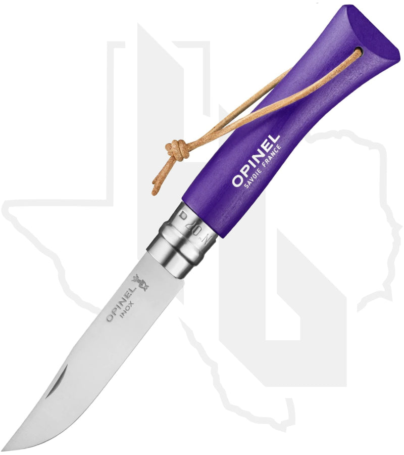 Opinel No.7 Colorama 002205 - Stainless Steel, Purple