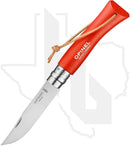 Opinel No.7 Colorama 002208 - Stainless Steel, Tangerine