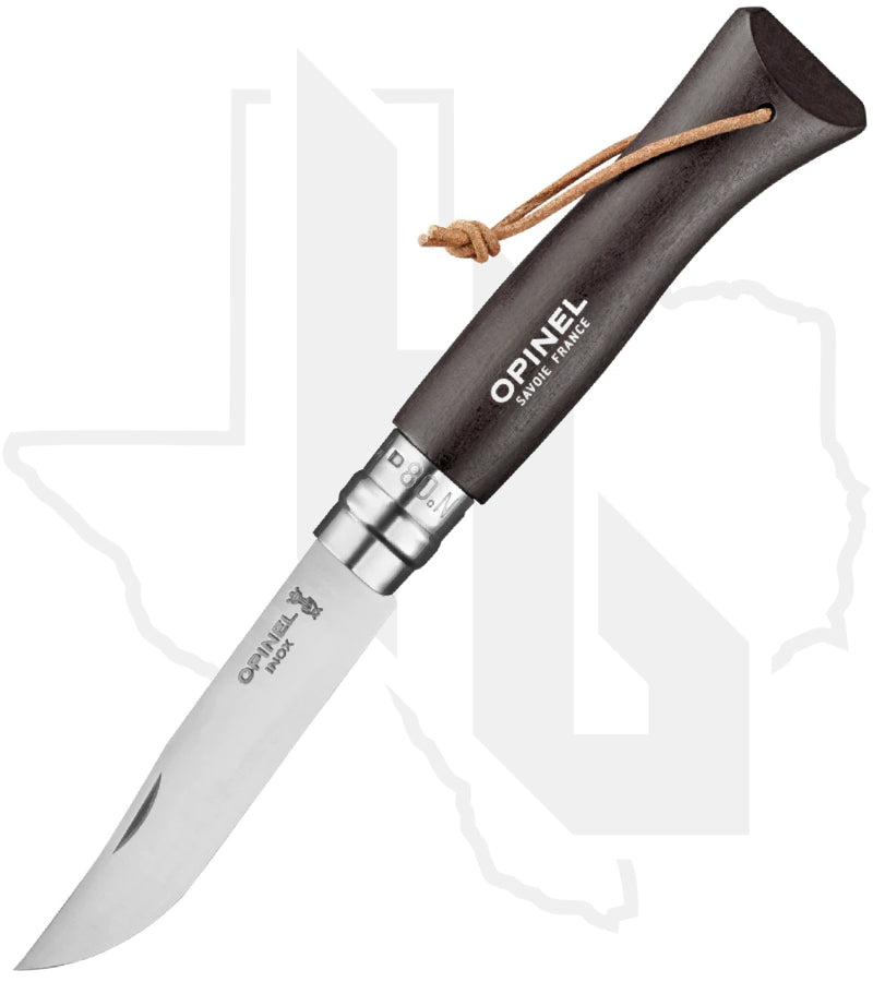 Opinel No.8 Colorama 002211 - Stainless Steel, Dark Brown