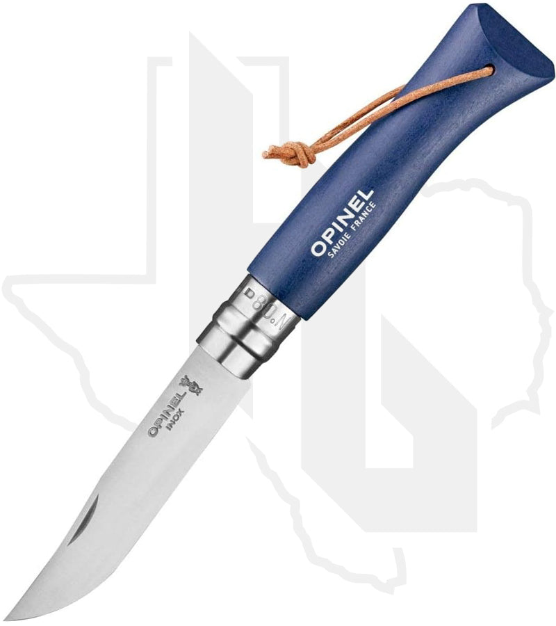 Opinel No.8 Colorama 002212 - Stainless Steel, Navy