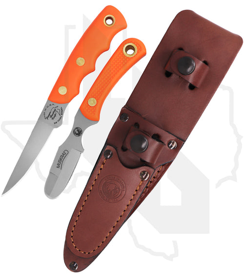 Knives of Alaska Jaeger/Muskrat Combo 00258FG - Orange Suregrip