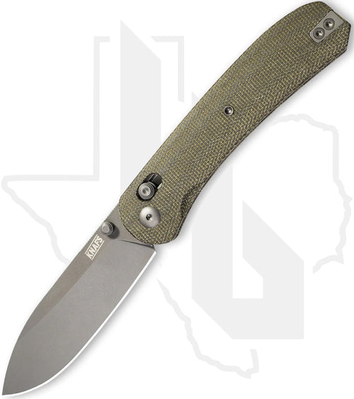 KNAFS Lander 2 KNAFS-00274 - Green Micarta, Moondust