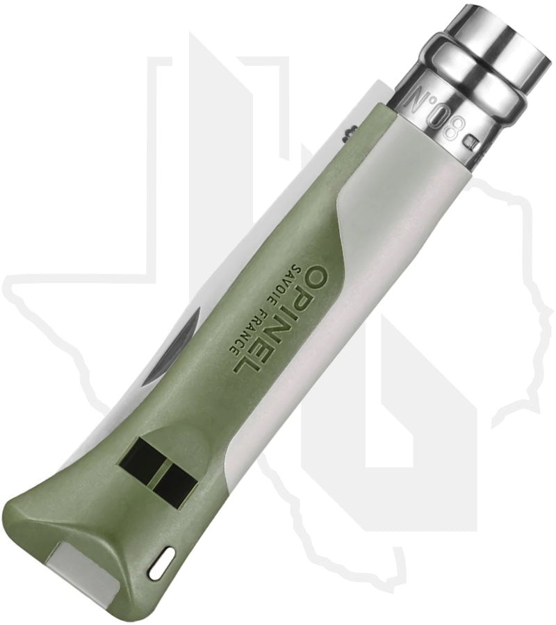 Opinel No.8 Horizon 003304 - Stainless Steel, Grey/Sage Reinforced Polyamide