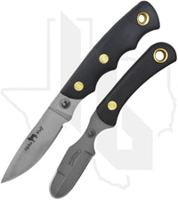 Knives of Alaska Alpha Wolf/Muskrat Combo 00362FG - Black Suregrip