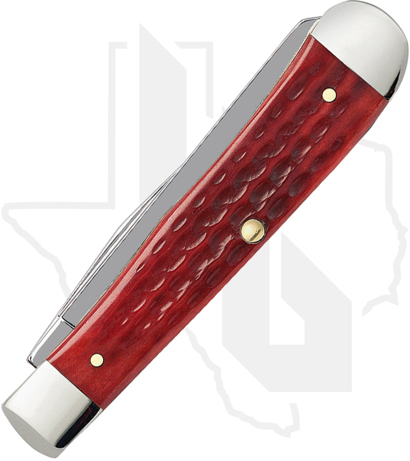 W.R. Case Trapper 00783 - Pocket Worn, Old Red Bone, Corn Cob Jig (6254 SS)