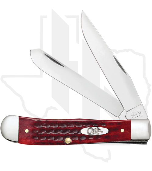 W.R. Case Trapper 00783 - Pocket Worn, Old Red Bone, Corn Cob Jig (6254 SS)