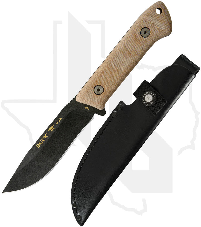 Buck Compadre 0104BRS1 - Canvas Micarta