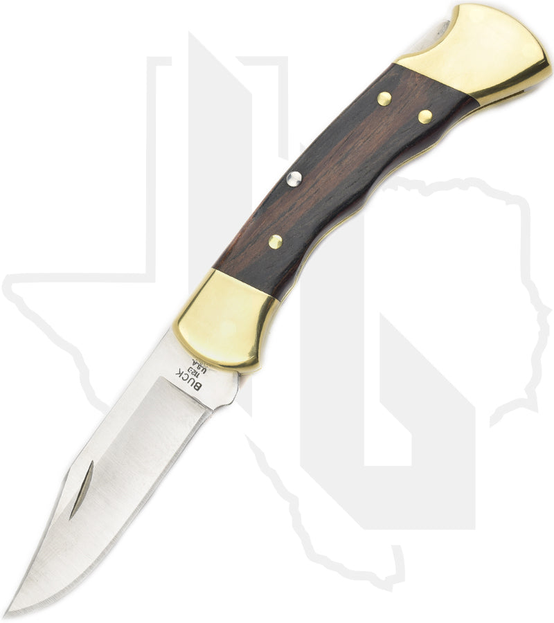 Buck 112 Ranger 0112BRSFG - Finger Grooves, Ebony, Brass
