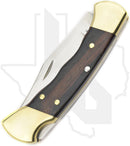 Buck 112 Ranger 0112BRSFG - Finger Grooves, Ebony, Brass