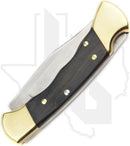 Buck 112 Ranger 0112BRSFG - Finger Grooves, Ebony, Brass