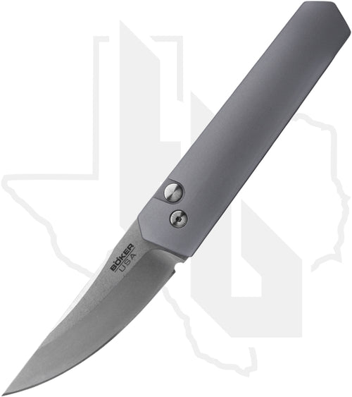 Boker Plus Kwaiken Compact Auto 01BO253 - Silver Aluminum