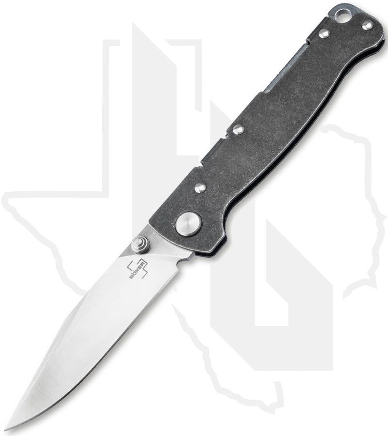 Boker Plus Atlas Clip Point TS 01BP0065 - Blackwashed