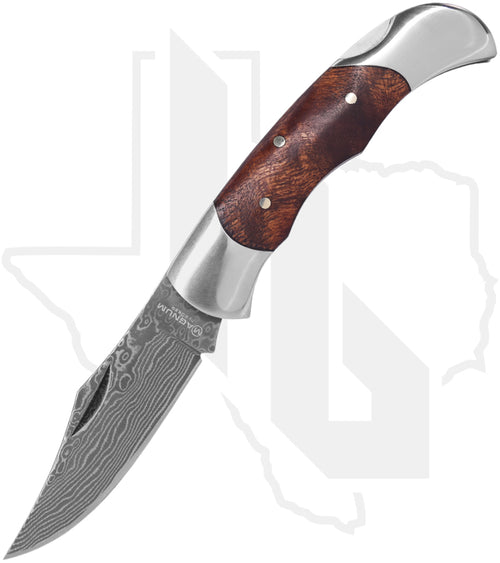 Boker Magnum Lady Damascus 01MB788DAM - Burl Wood, Damascus