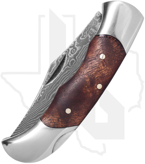 Boker Magnum Lady Damascus 01MB788DAM - Burl Wood, Damascus