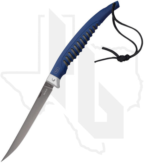 Buck Silver Creek Folding Fillet 0220BLS - Blue TPE