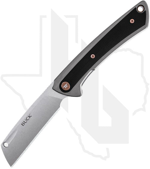 Buck HiLine 0263GYS - Gray Aluminum, Stainless Steel, Black G-10 Inlays