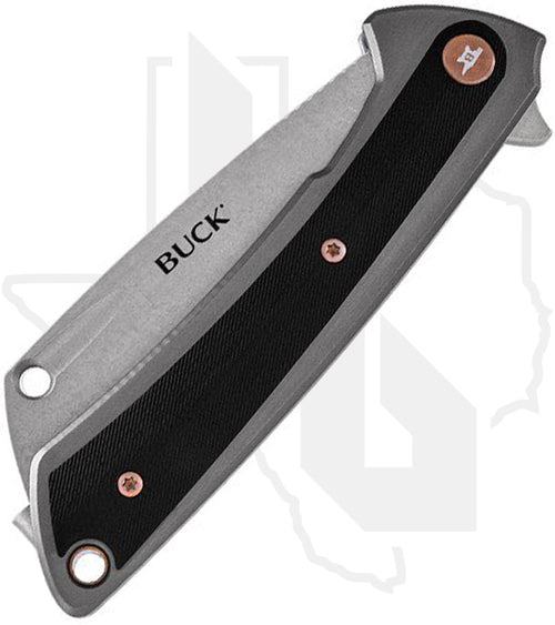 Buck HiLine 0263GYS - Gray Aluminum, Stainless Steel, Black G-10 Inlays