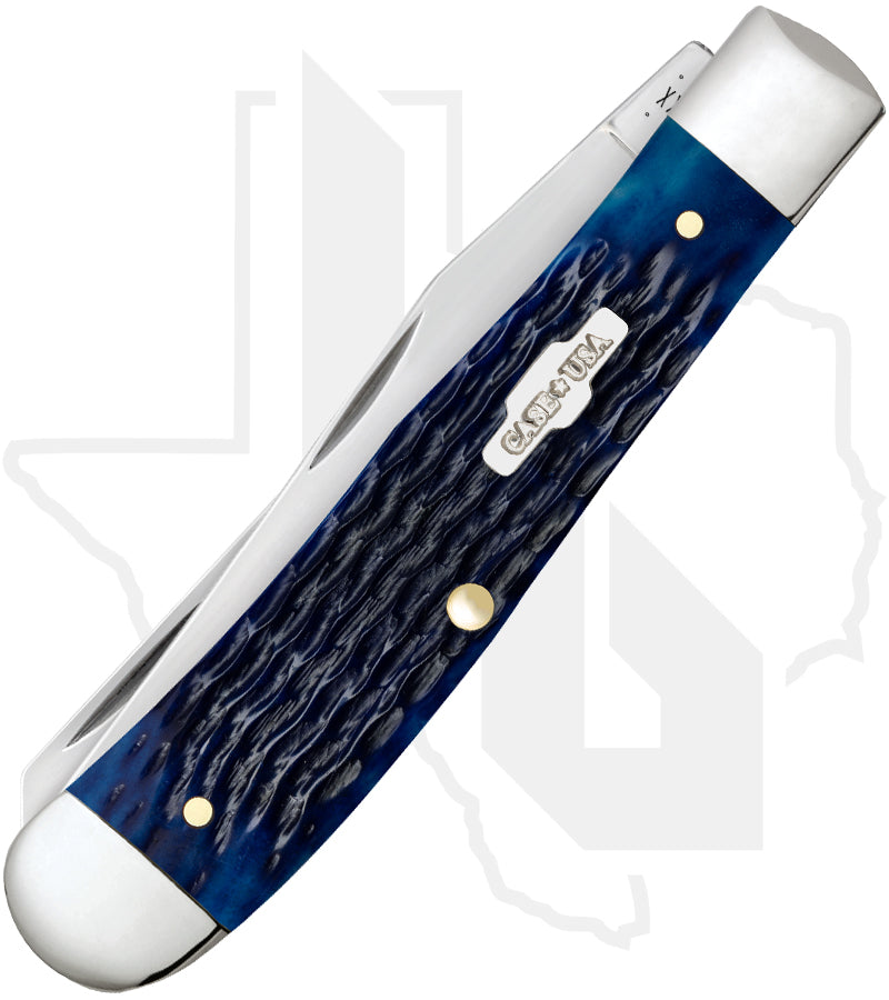 W.R. Case Trapper 02800 - Blue Bone, Rogers Corn Cob Jig (6254 SS)