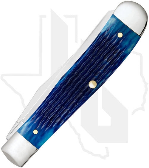 W.R. Case Trapper 02800 - Blue Bone, Rogers Corn Cob Jig (6254 SS)