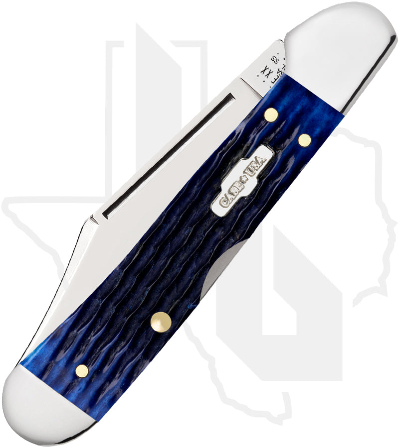 W.R. Case Mini CopperLock 02864 - Blue Bone, Rogers Corn Cob Jig (61749L SS)