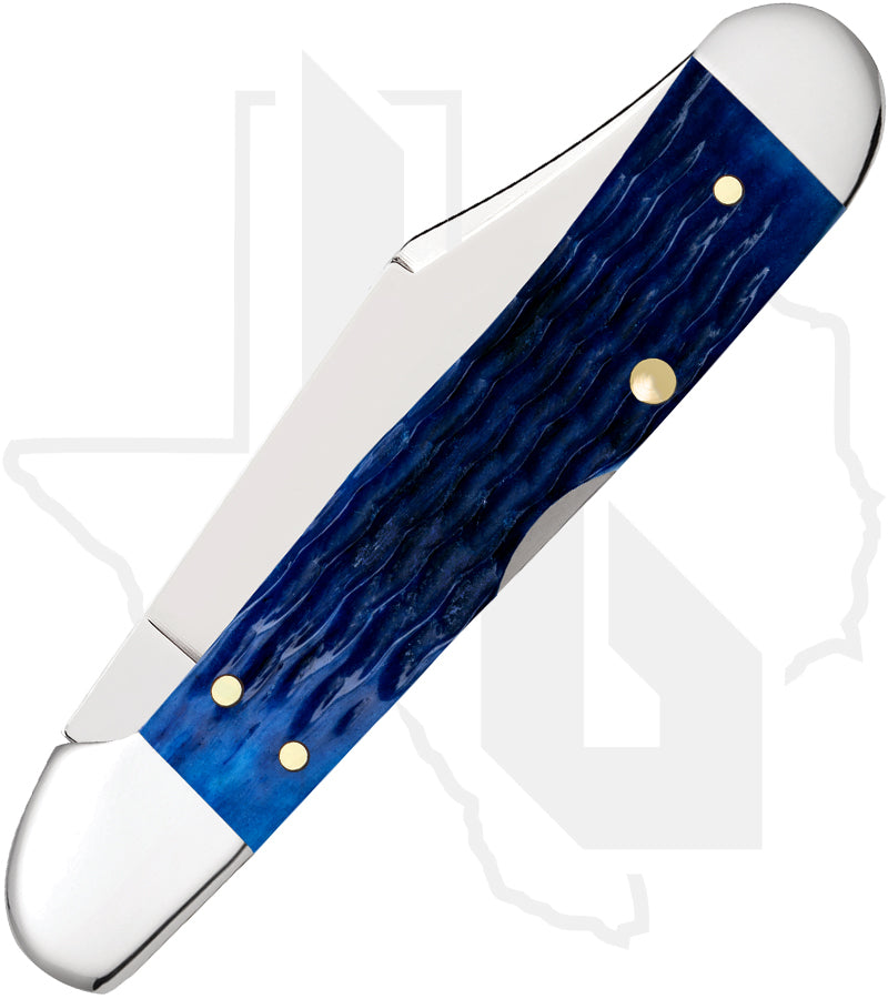 W.R. Case Mini CopperLock 02864 - Blue Bone, Rogers Corn Cob Jig (61749L SS)