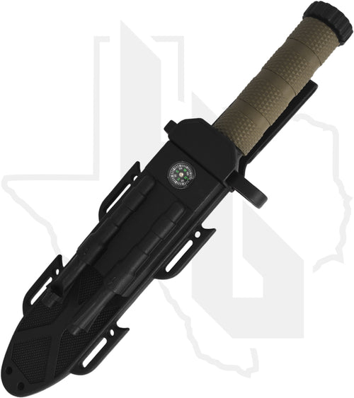 Boker Magnum M-Spec Survival Knife 02SC005 - Olive Green FRN, Black